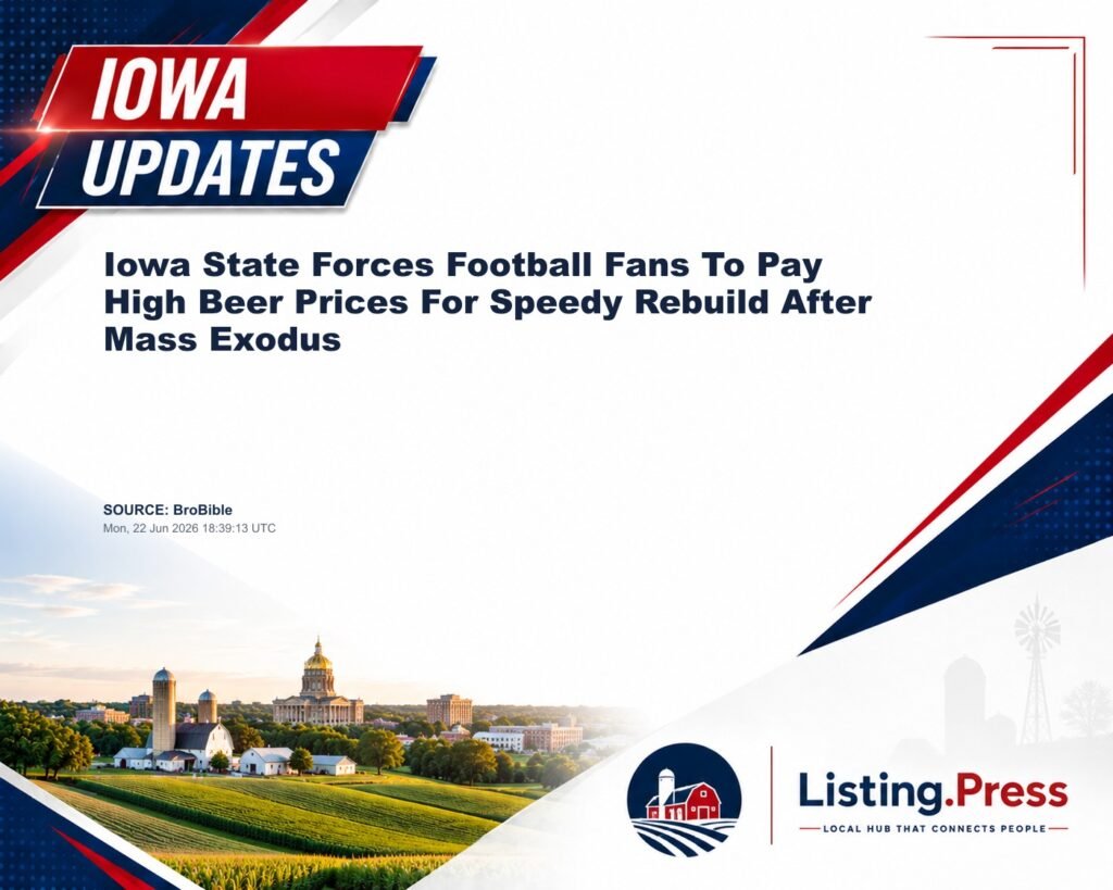 Iowa State Forces Football Fans To Pay High Beer Prices For Speedy Rebuild After Mass Exodus