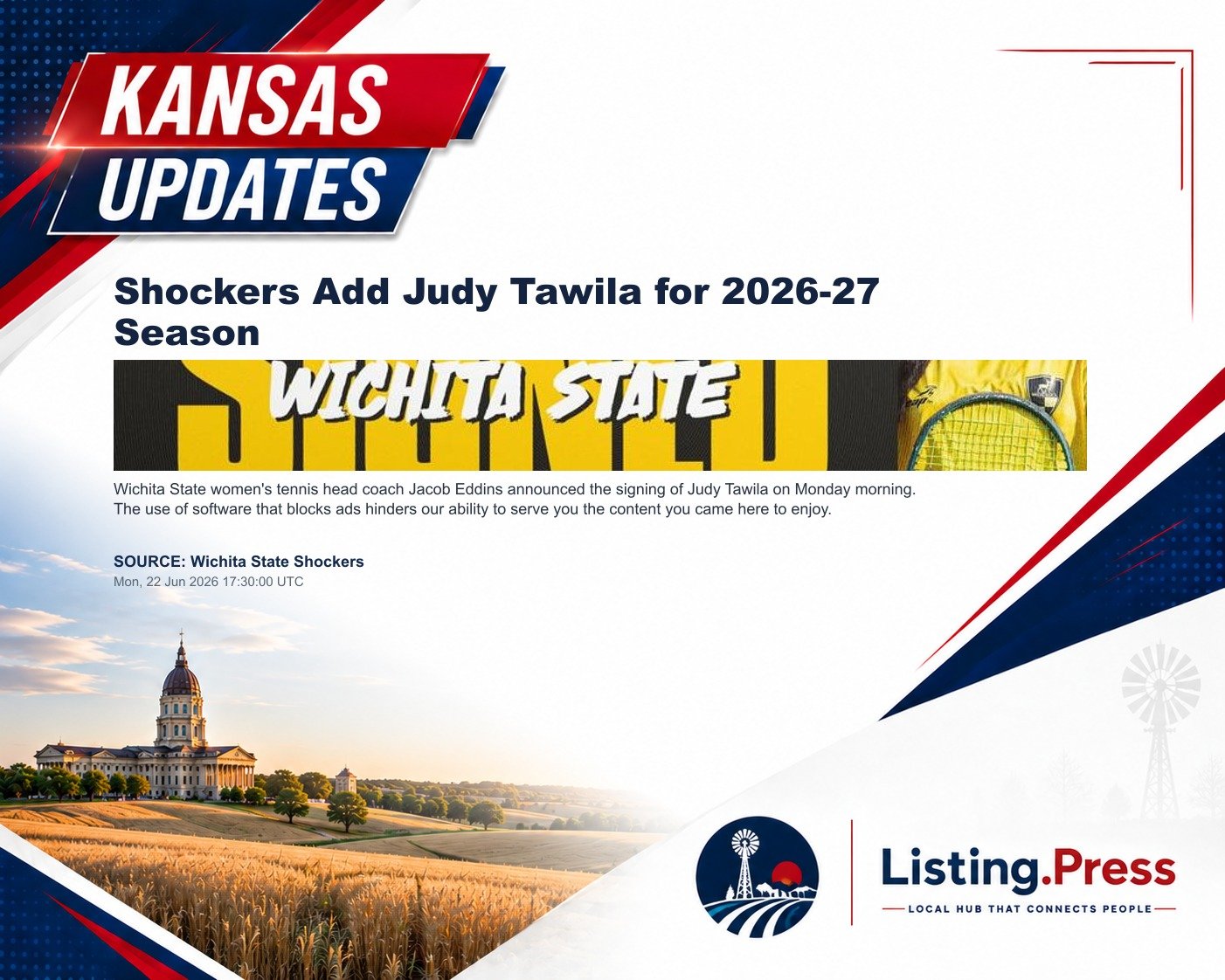 Shockers Add Judy Tawila for 2026-27 Season