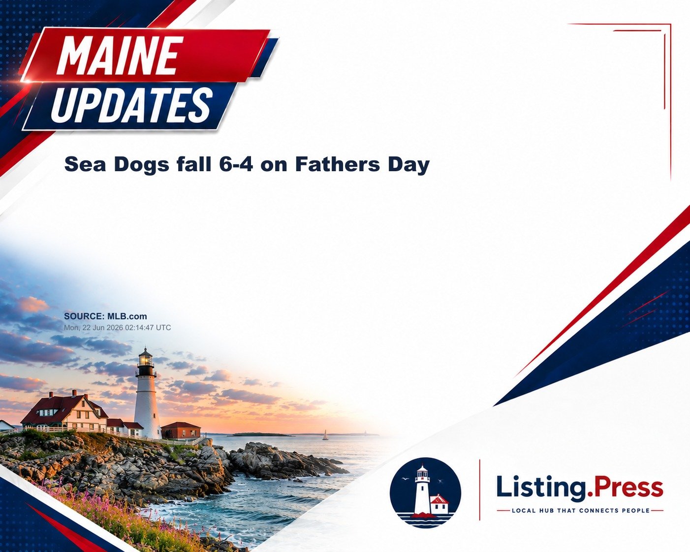 Sea Dogs fall 6-4 on Fathers Day
