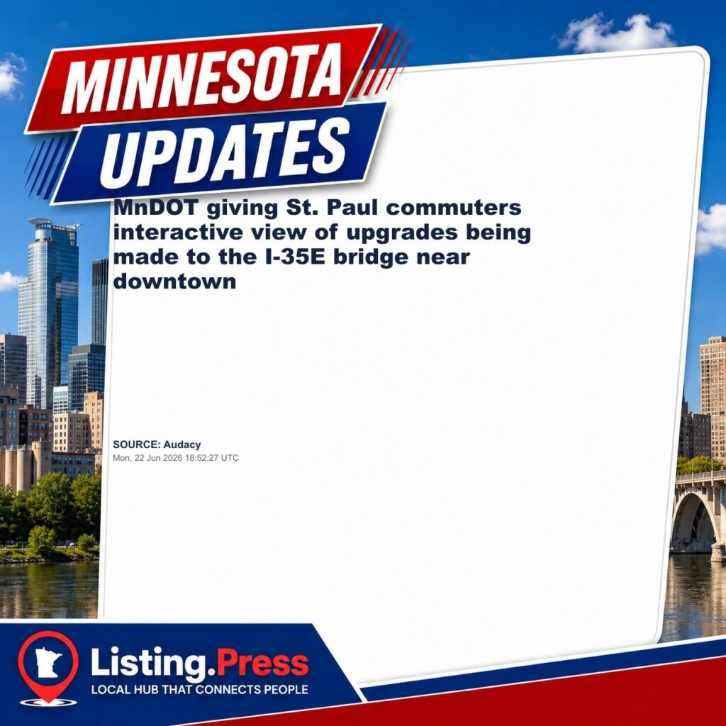 MnDOT giving St. Paul commuters interactive view of upgrades being made to the I-35E bridge near downtown