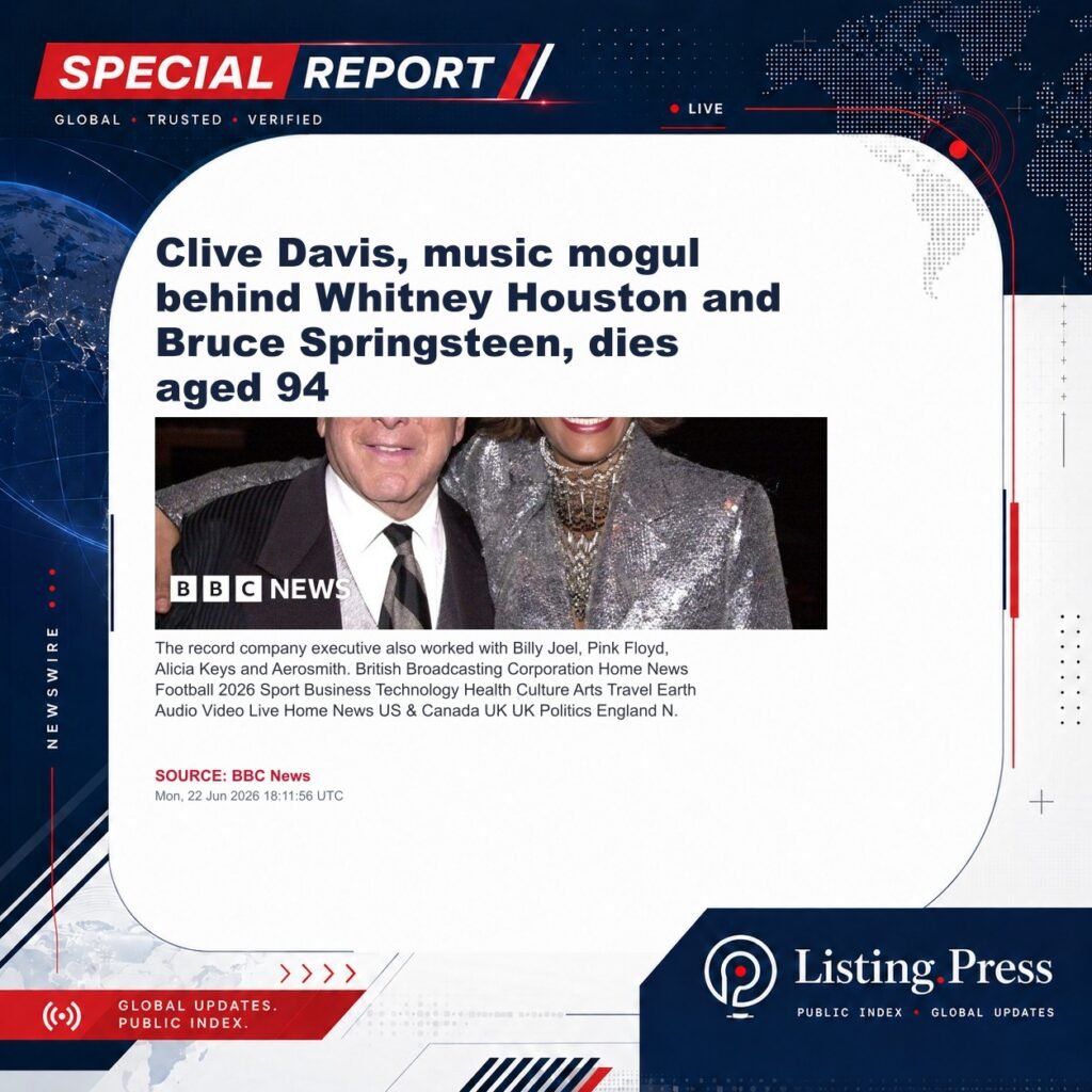 Clive Davis, music mogul behind Whitney Houston and Bruce Springsteen, dies aged 94