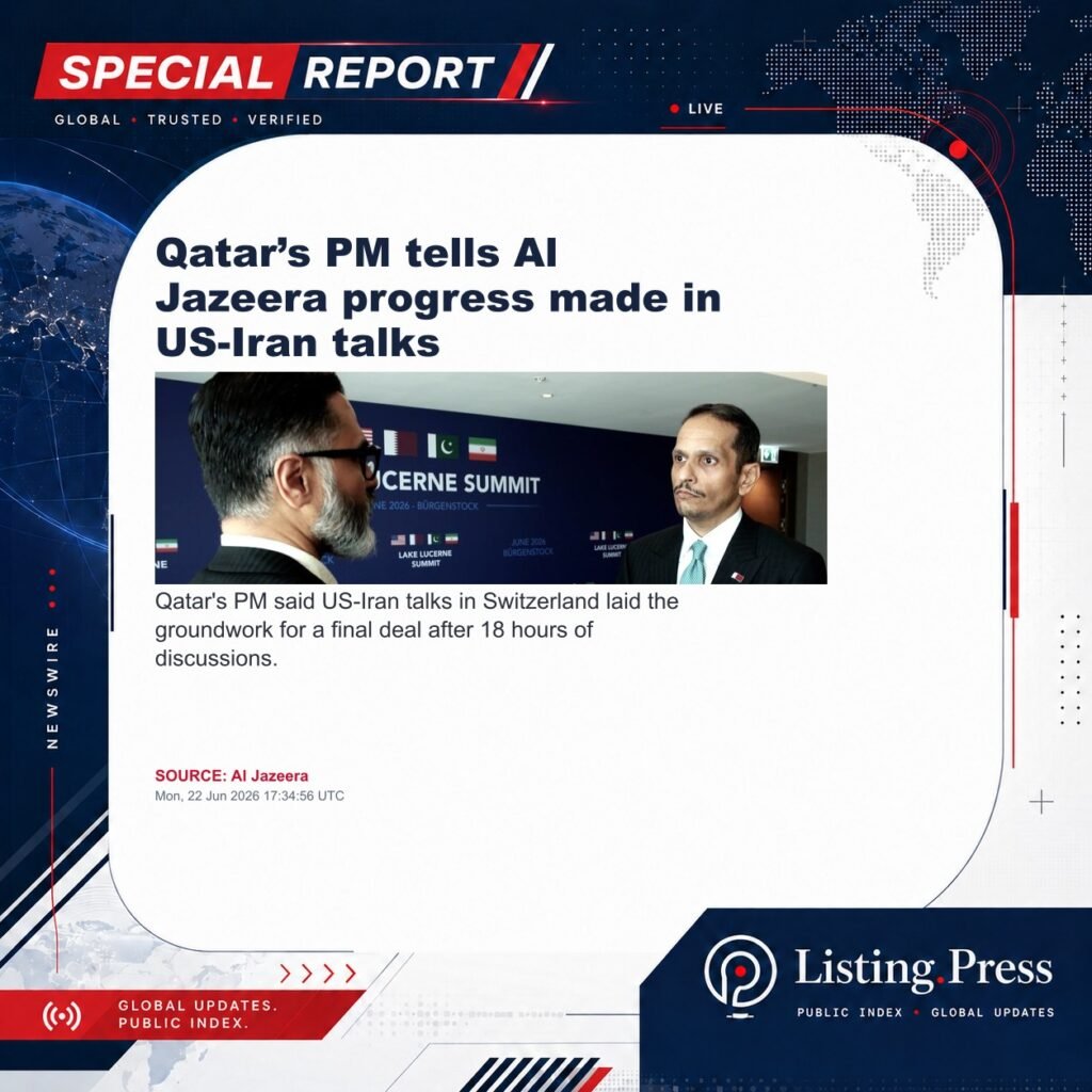 Qatar’s PM tells Al Jazeera progress made in US-Iran talks