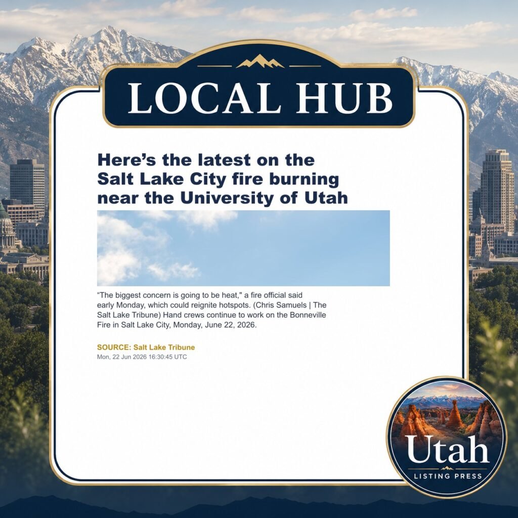 Here’s the latest on the Salt Lake City fire burning near the University of Utah
