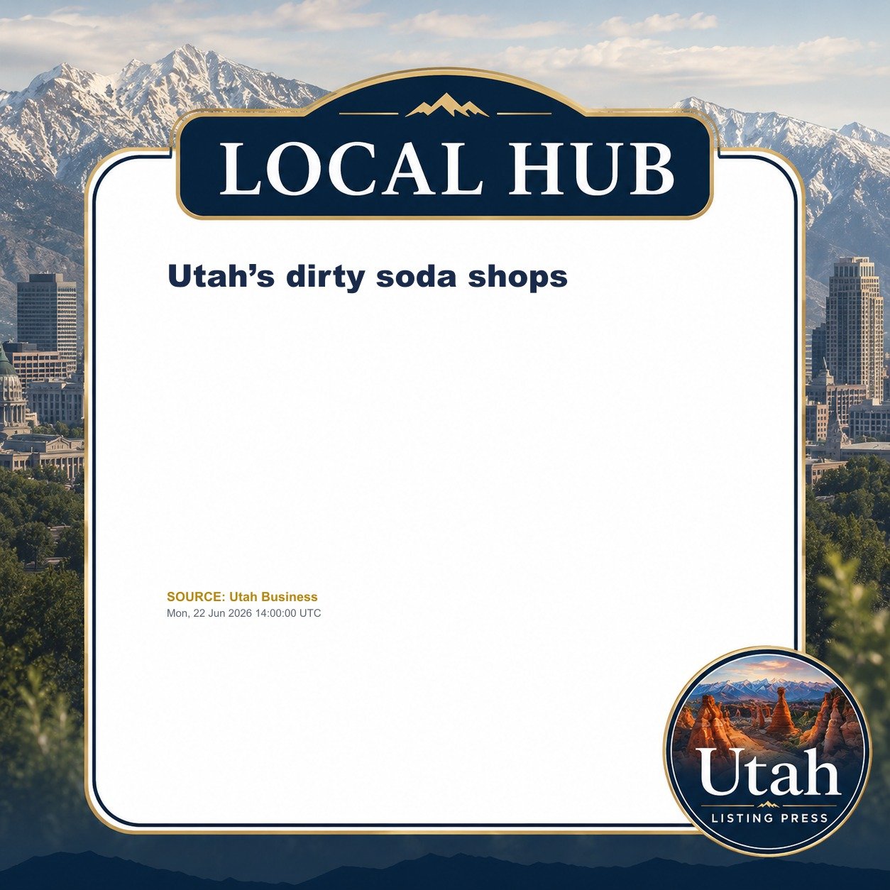 Utah’s dirty soda shops