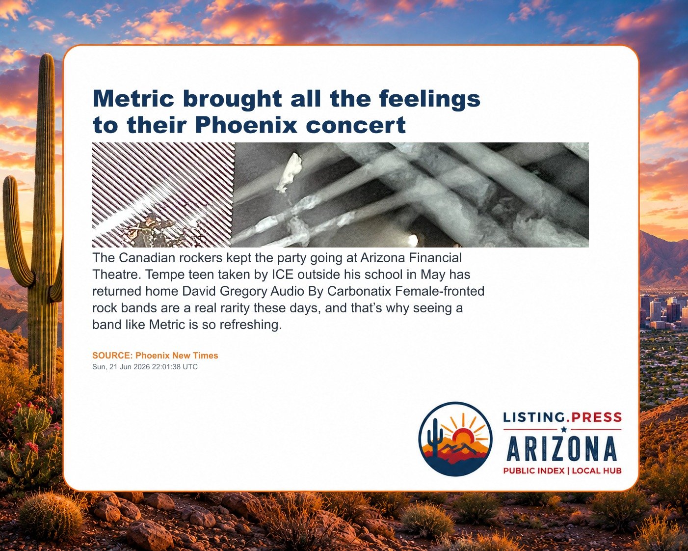 Metric brought all the feelings to their Phoenix concert