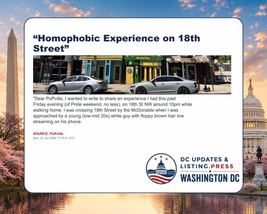 “Homophobic Experience on 18th Street”