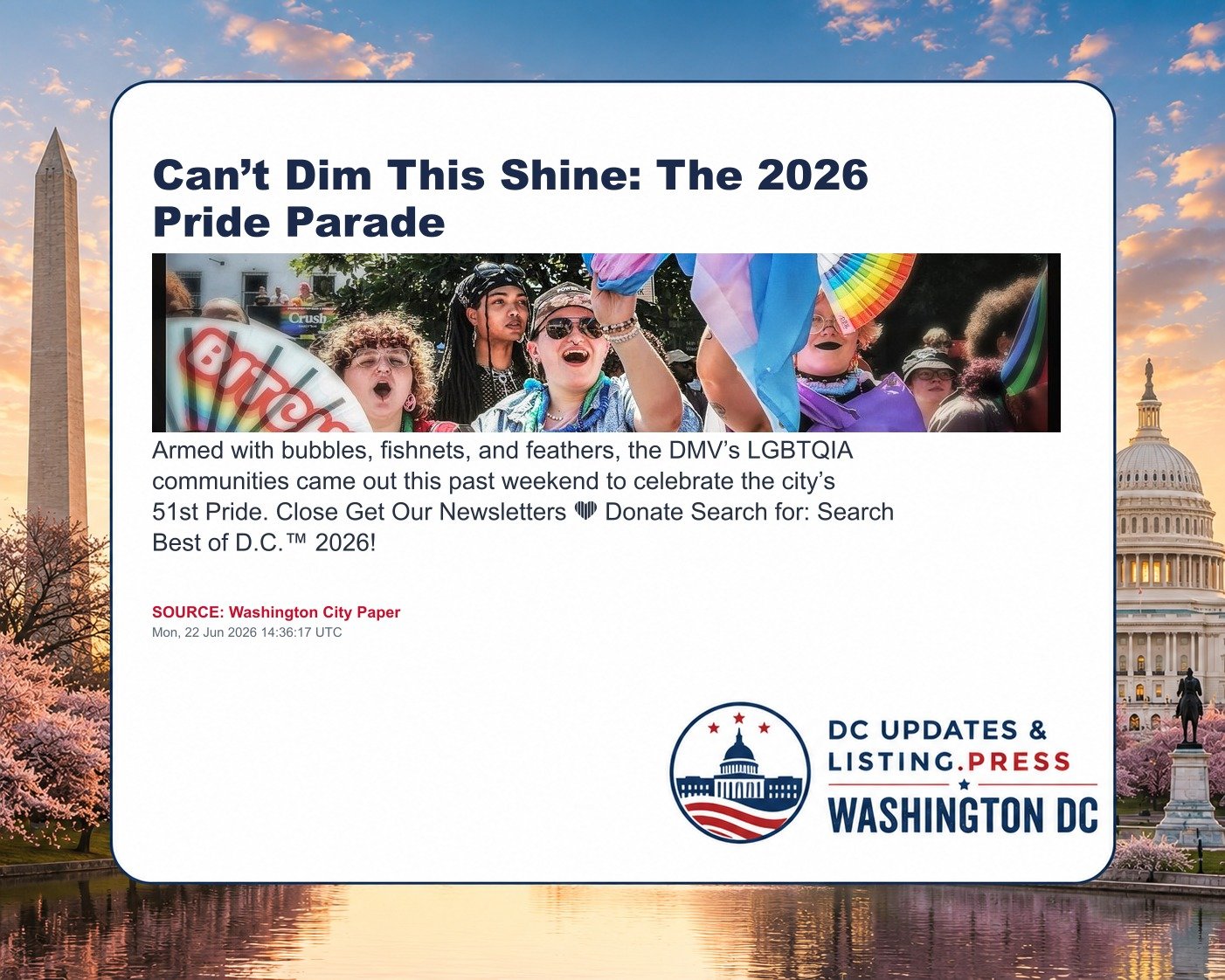 Can’t Dim This Shine: The 2026 Pride Parade