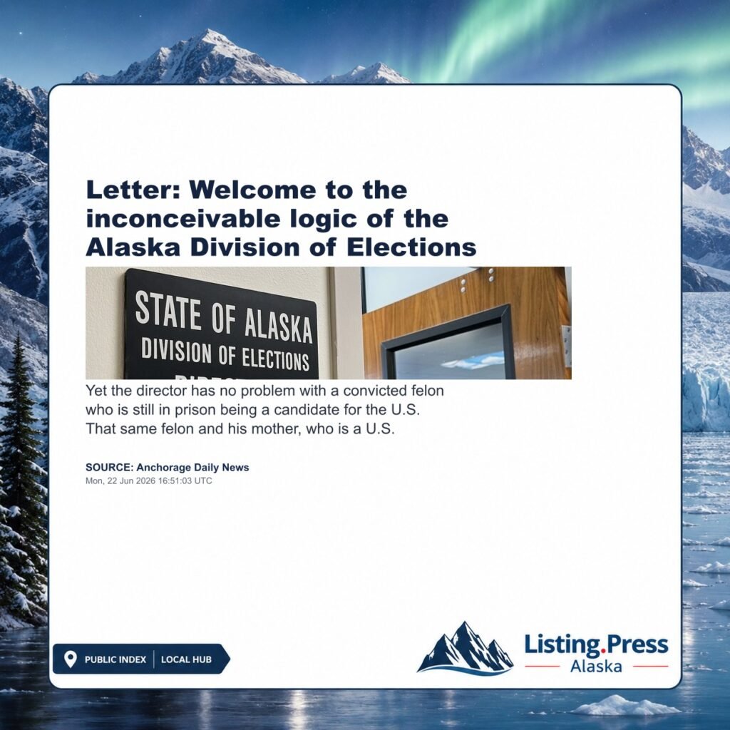 Letter: Welcome to the inconceivable logic of the Alaska Division of Elections