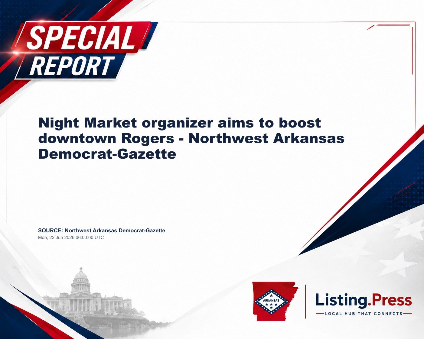 Night Market organizer aims to boost downtown Rogers - Northwest Arkansas Democrat-Gazette