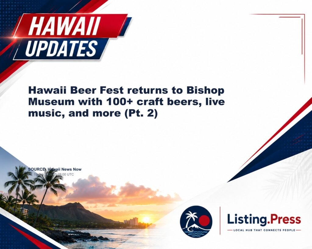 Hawaii Beer Fest returns to Bishop Museum with 100+ craft beers, live music, and more (Pt. 2)