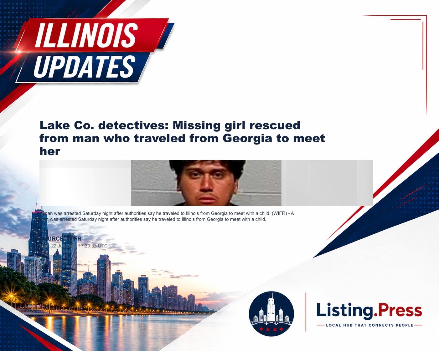 Lake Co. detectives: Missing girl rescued from man who traveled from Georgia to meet her