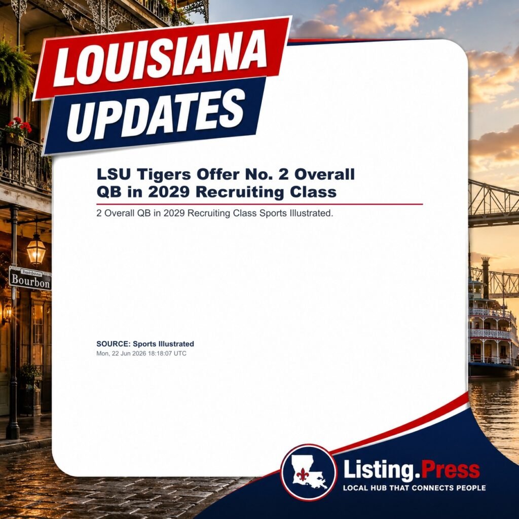 LSU Tigers Offer No. 2 Overall QB in 2029 Recruiting Class