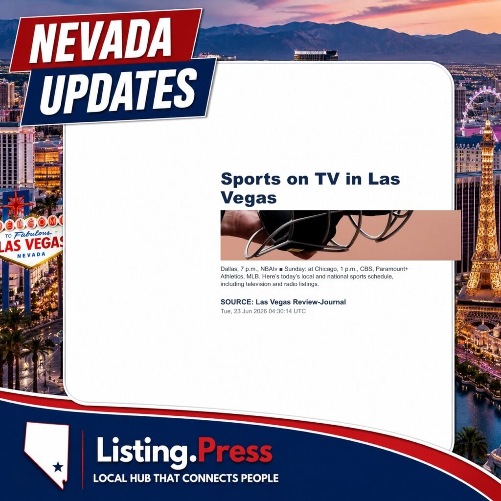 Sports on TV in Las Vegas