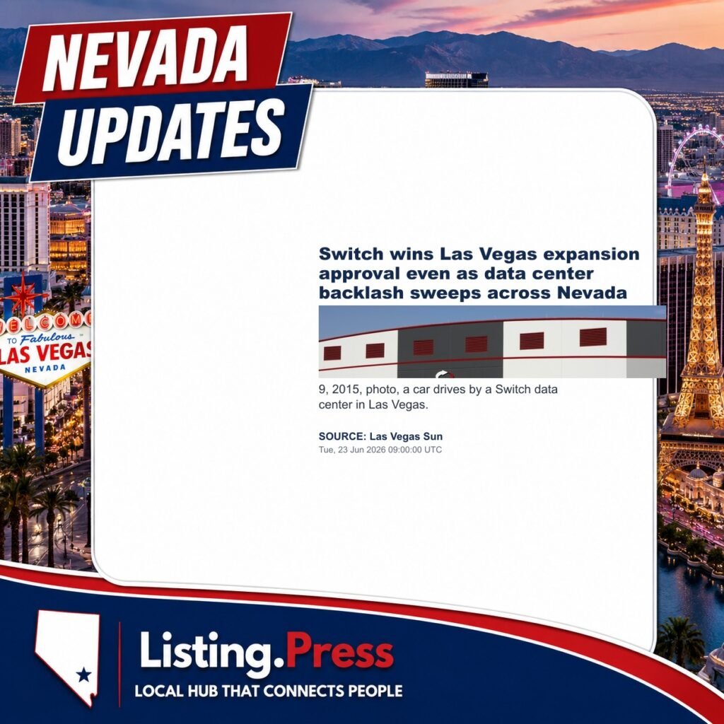 Switch wins Las Vegas expansion approval even as data center backlash sweeps across Nevada