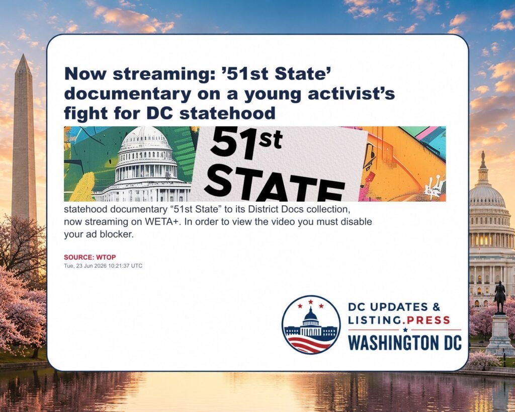 Now streaming: ’51st State’ documentary on a young activist’s fight for DC statehood