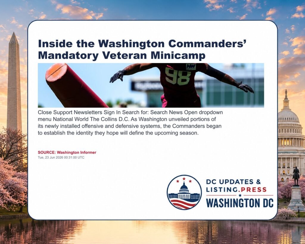 Inside the Washington Commanders’ Mandatory Veteran Minicamp