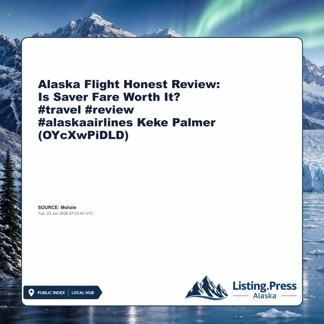Alaska Flight Honest Review: Is Saver Fare Worth It? #travel #review #alaskaairlines Keke Palmer (OYcXwPiDLD)