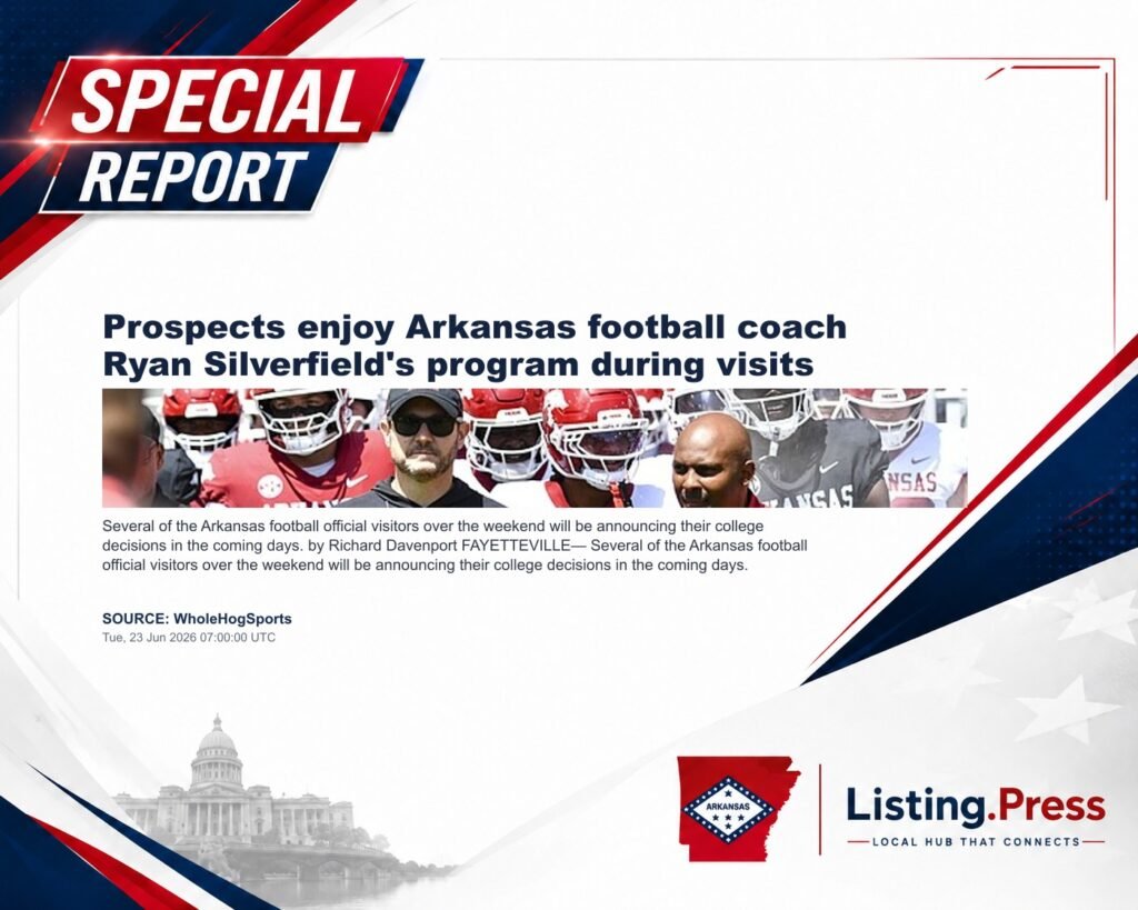 Prospects enjoy Arkansas football coach Ryan Silverfield’s program during visits