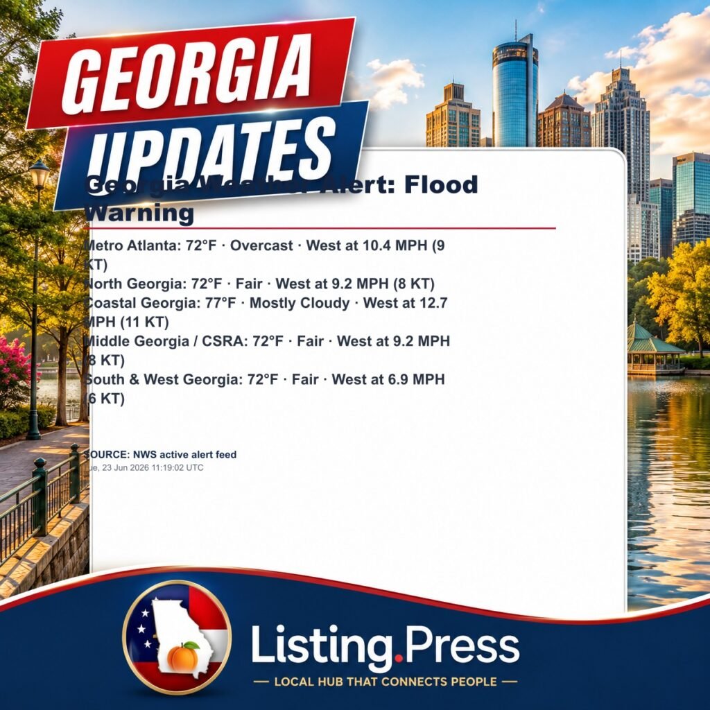 Georgia Weather Alert: Flood Warning
