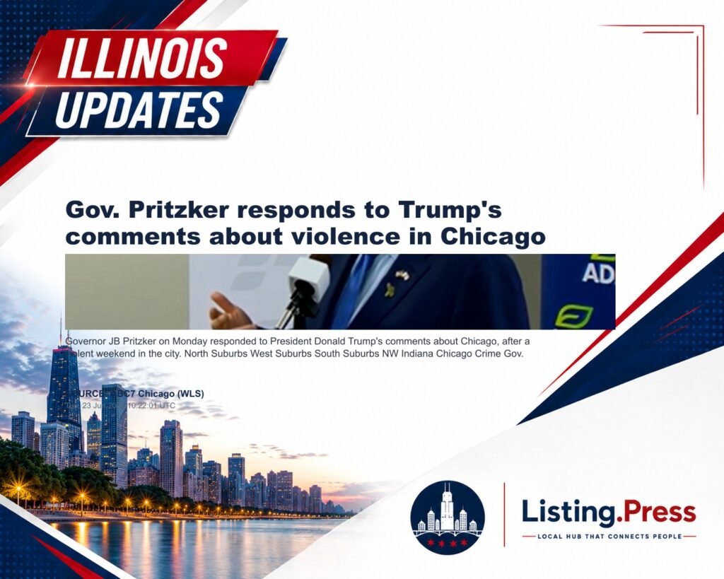 Gov. Pritzker responds to Trump’s comments about violence in Chicago