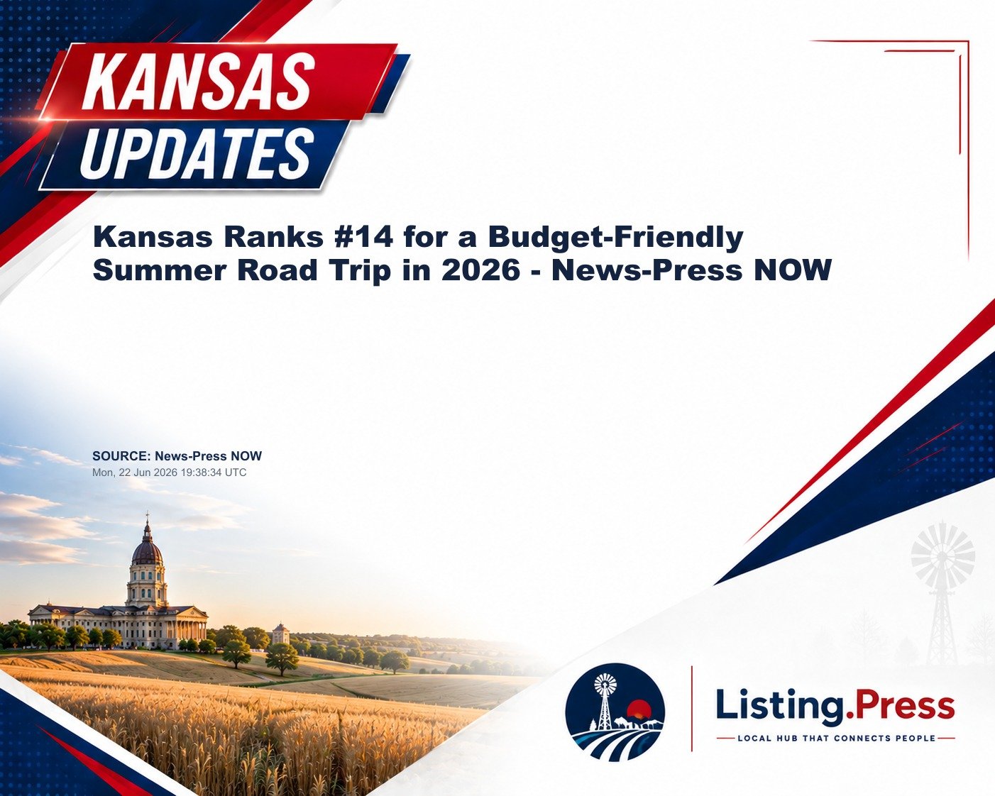Kansas Ranks #14 for a Budget-Friendly Summer Road Trip in 2026 - News-Press NOW