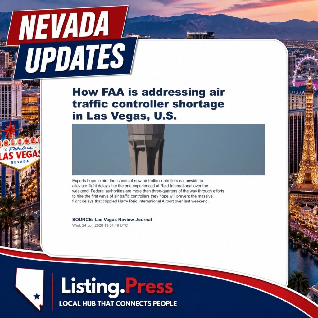 How FAA is addressing air traffic controller shortage in Las Vegas, U.S.