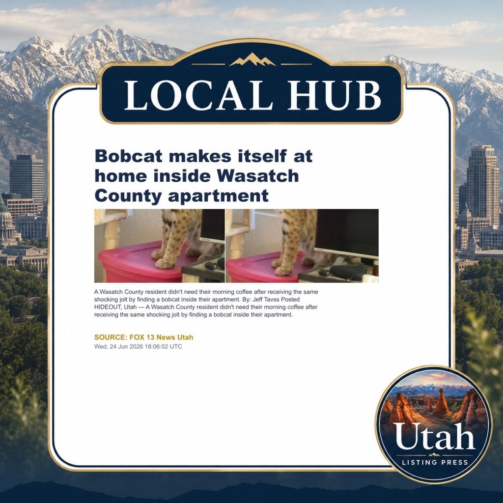 Bobcat makes itself at home inside Wasatch County apartment