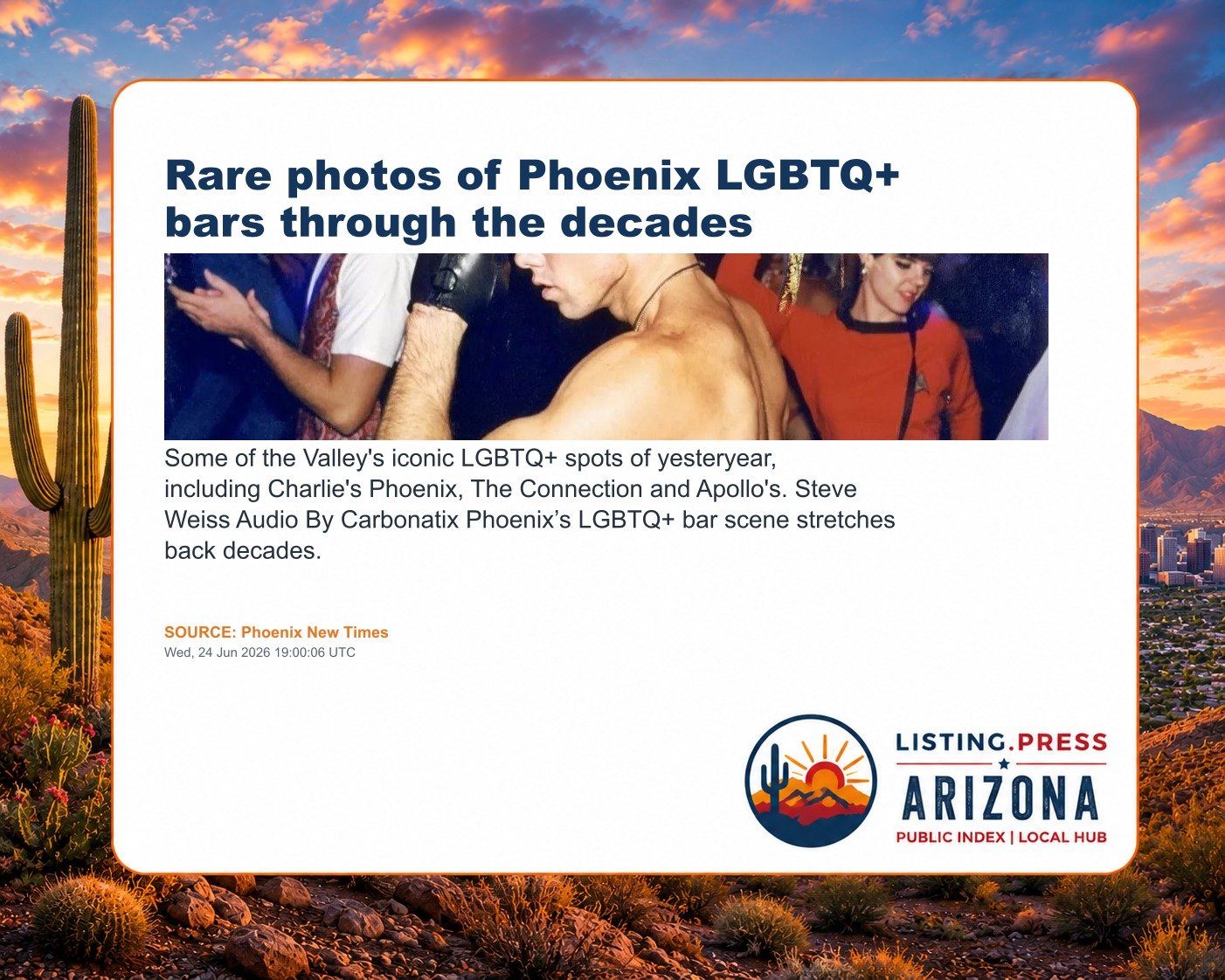Rare photos of Phoenix LGBTQ+ bars through the decades