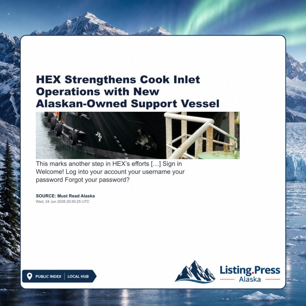 HEX Strengthens Cook Inlet Operations with New Alaskan-Owned Support Vessel