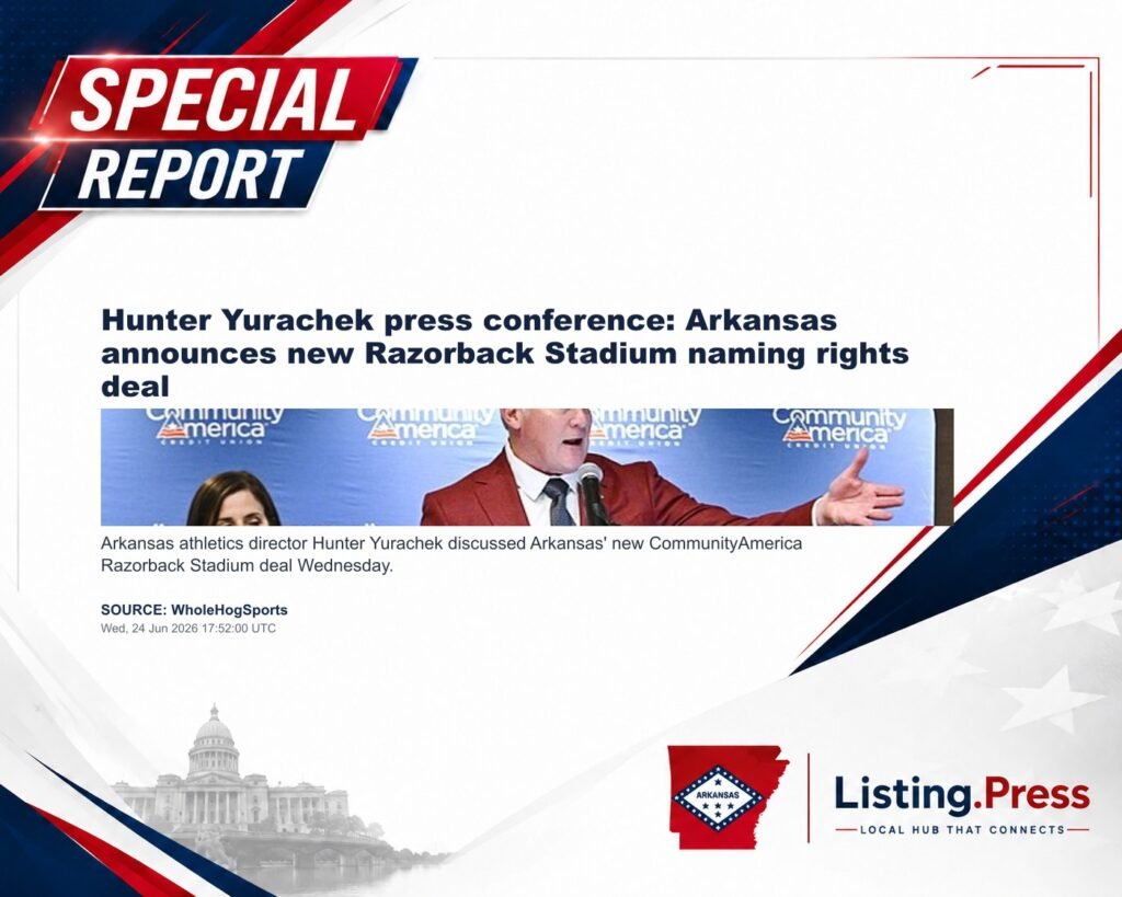 Hunter Yurachek press conference: Arkansas announces new Razorback Stadium naming rights deal