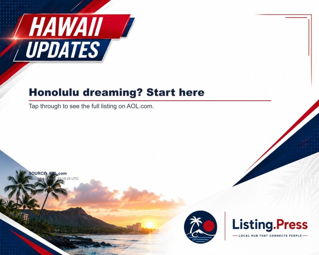 Honolulu dreaming? Start here