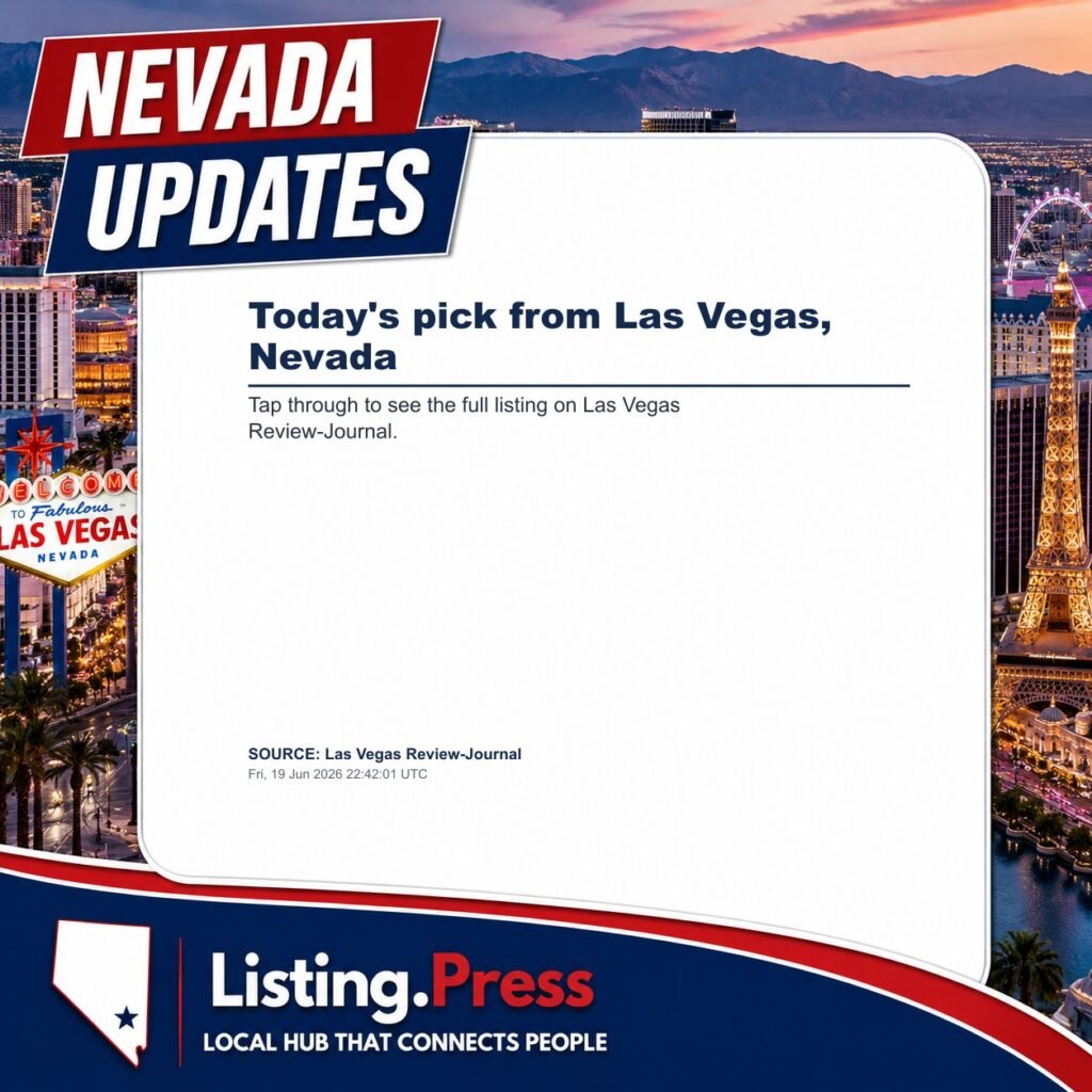 Today’s pick from Las Vegas, Nevada