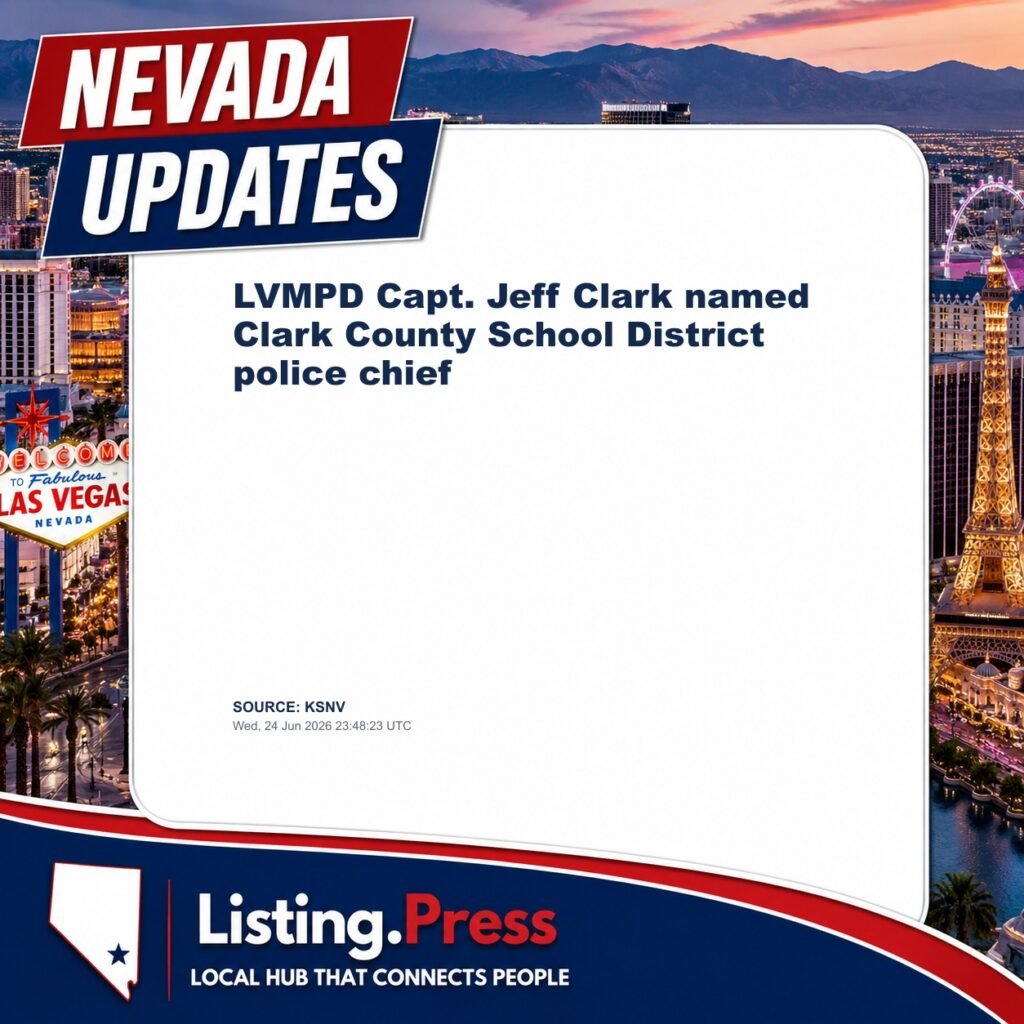 LVMPD Capt. Jeff Clark named Clark County School District police chief