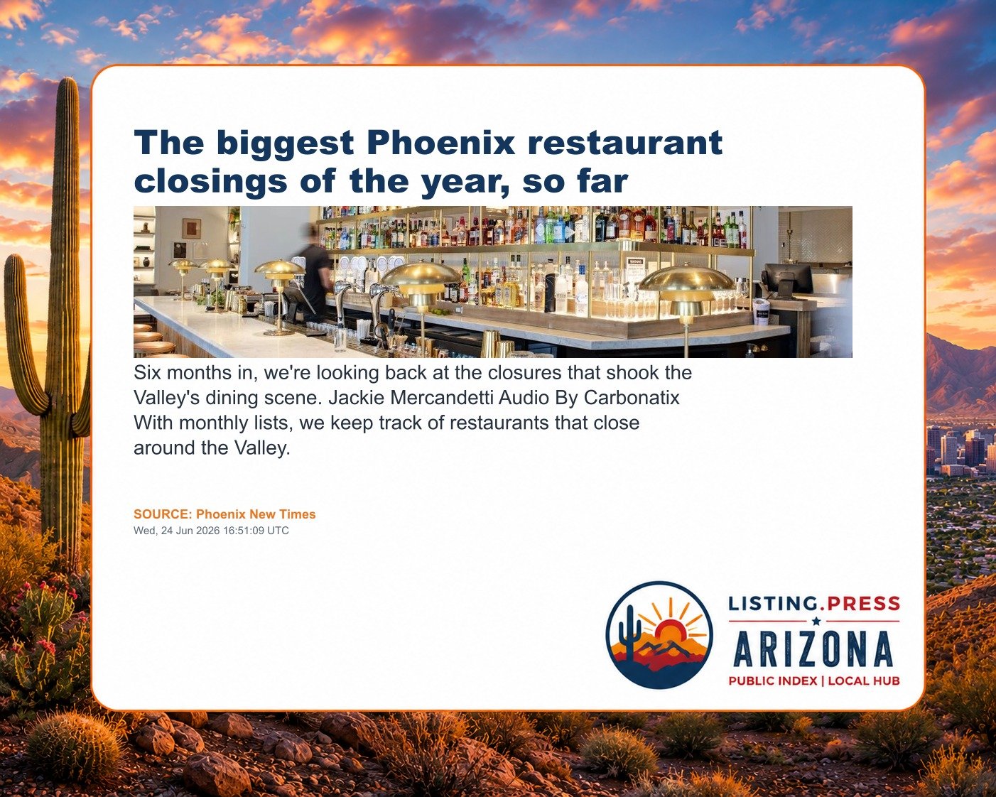 The biggest Phoenix restaurant closings of the year, so far