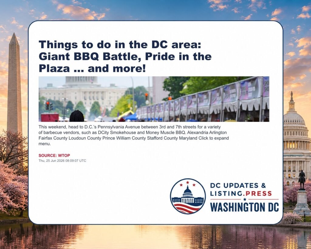 Things to do in the DC area: Giant BBQ Battle, Pride in the Plaza … and more!