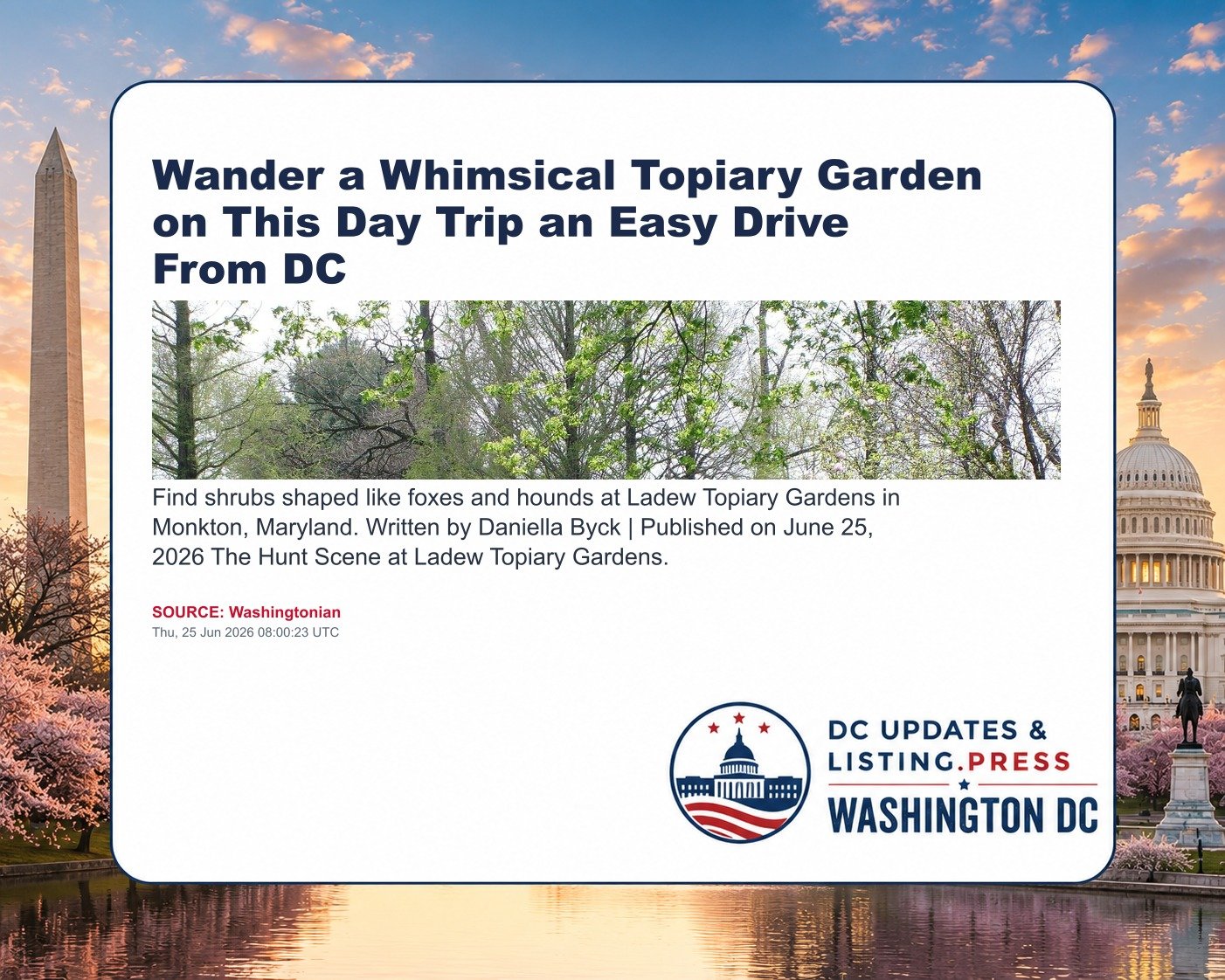 Wander a Whimsical Topiary Garden on This Day Trip an Easy Drive From DC