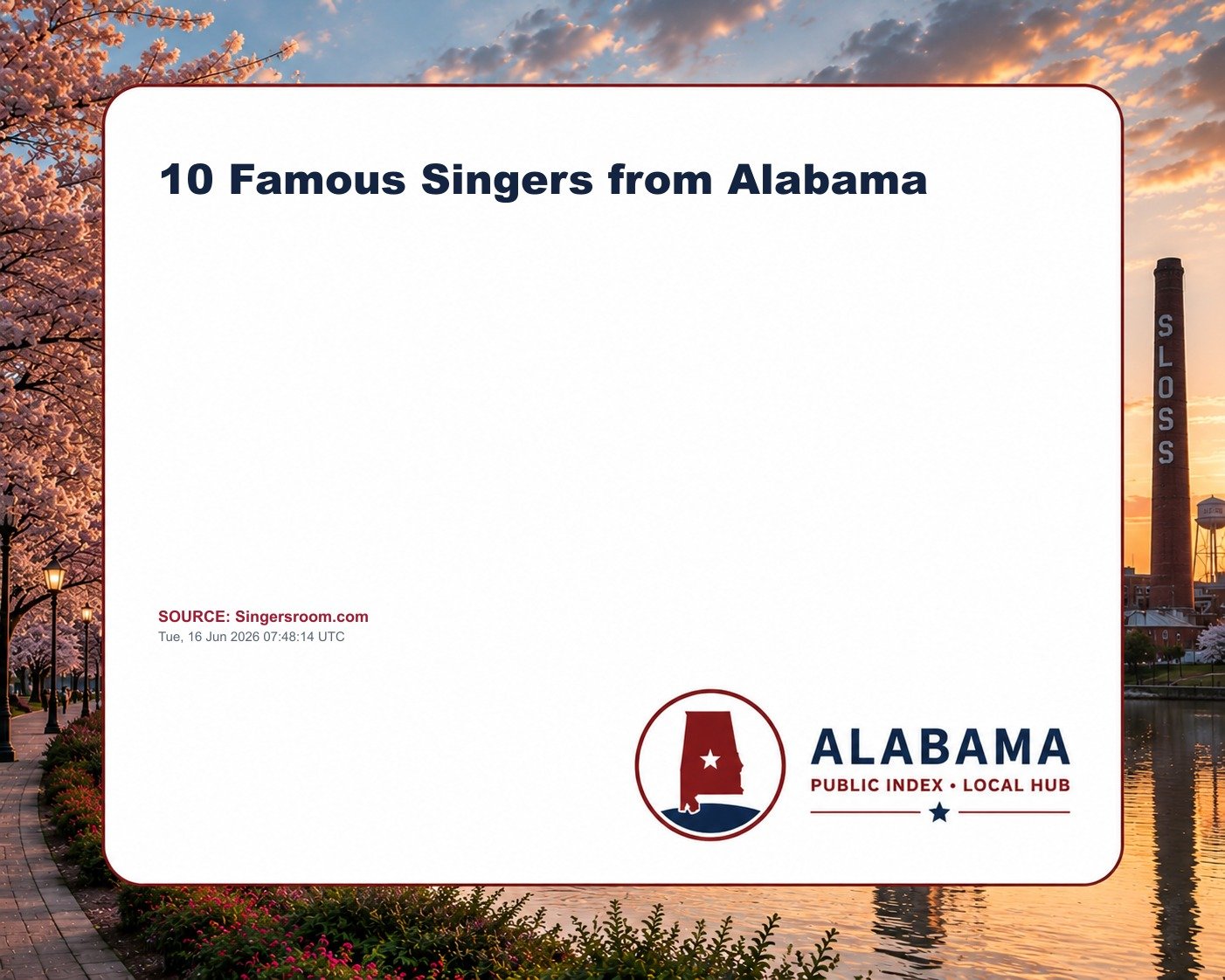 10 Famous Singers from Alabama
