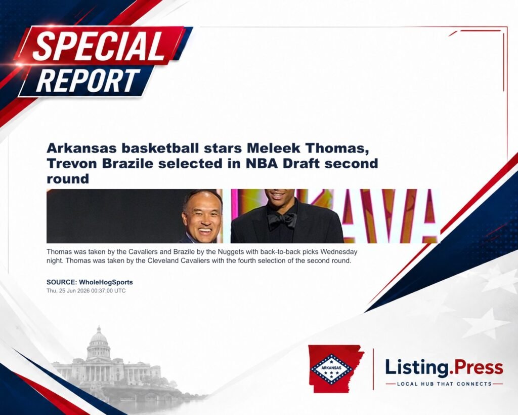 Arkansas basketball stars Meleek Thomas, Trevon Brazile selected in NBA Draft second round