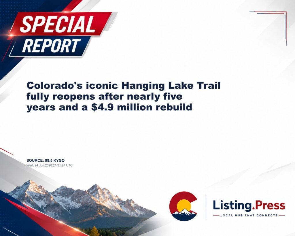 Colorado’s iconic Hanging Lake Trail fully reopens after nearly five years and a $4.9 million rebuild