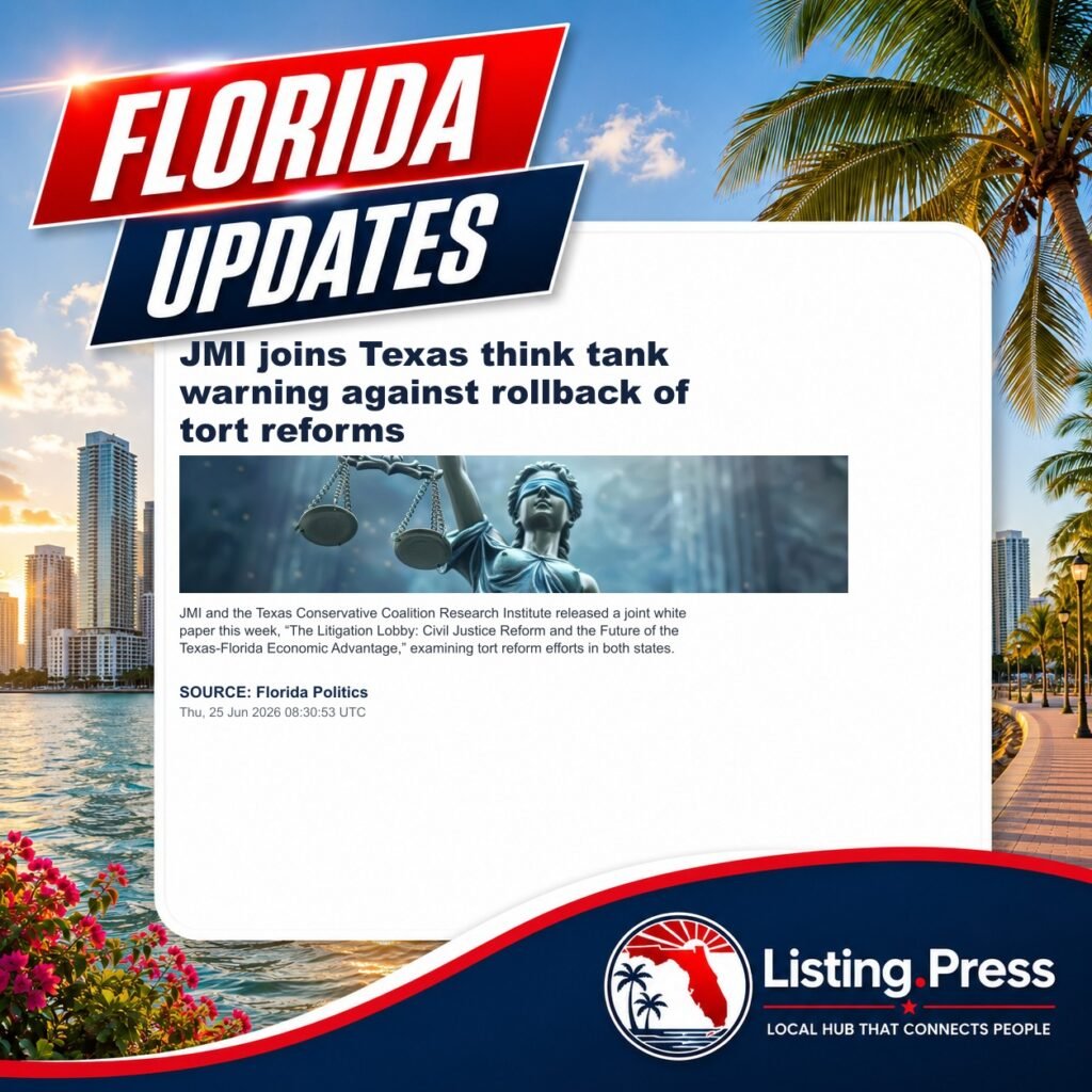 JMI joins Texas think tank warning against rollback of tort reforms