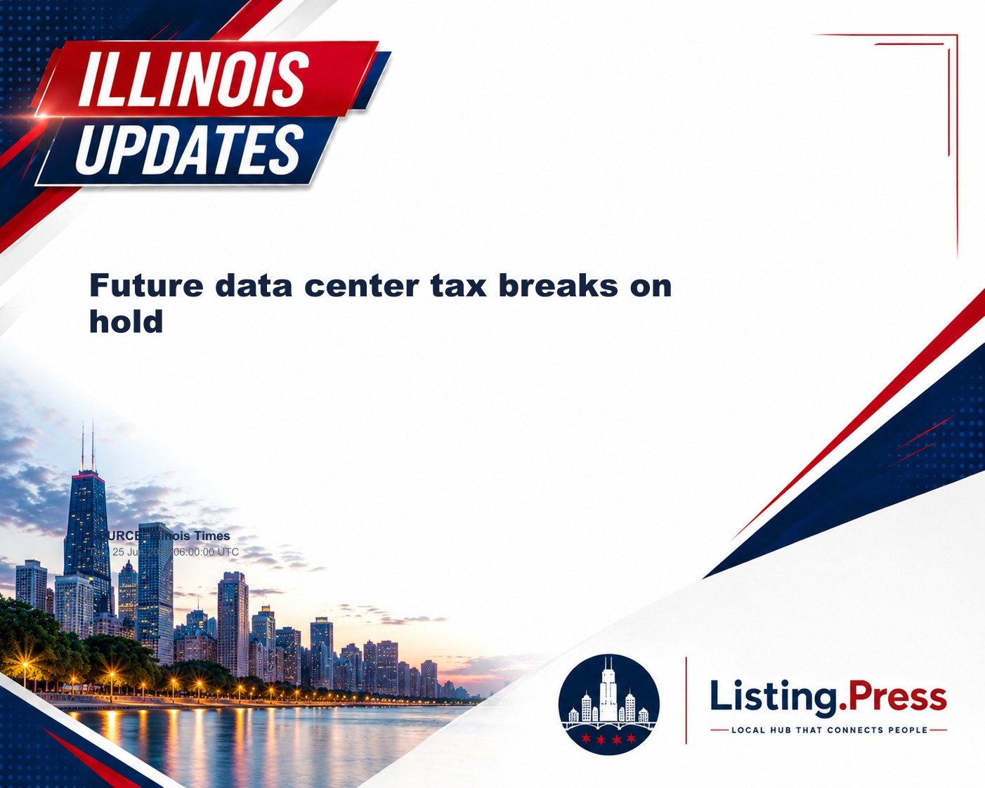 Future data center tax breaks on hold