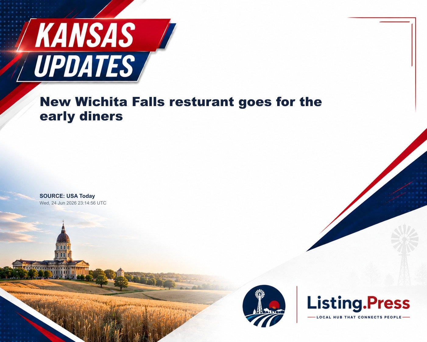 New Wichita Falls resturant goes for the early diners