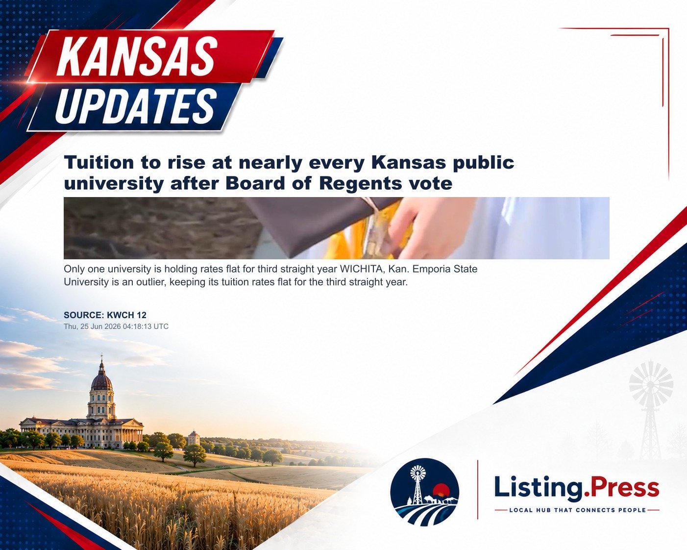 Tuition to rise at nearly every Kansas public university after Board of Regents vote