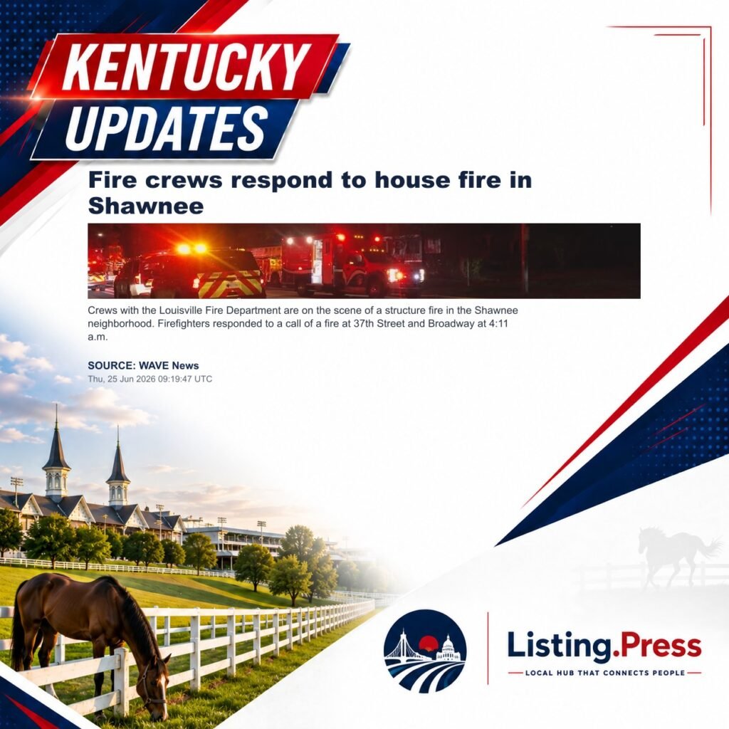 Fire crews respond to house fire in Shawnee