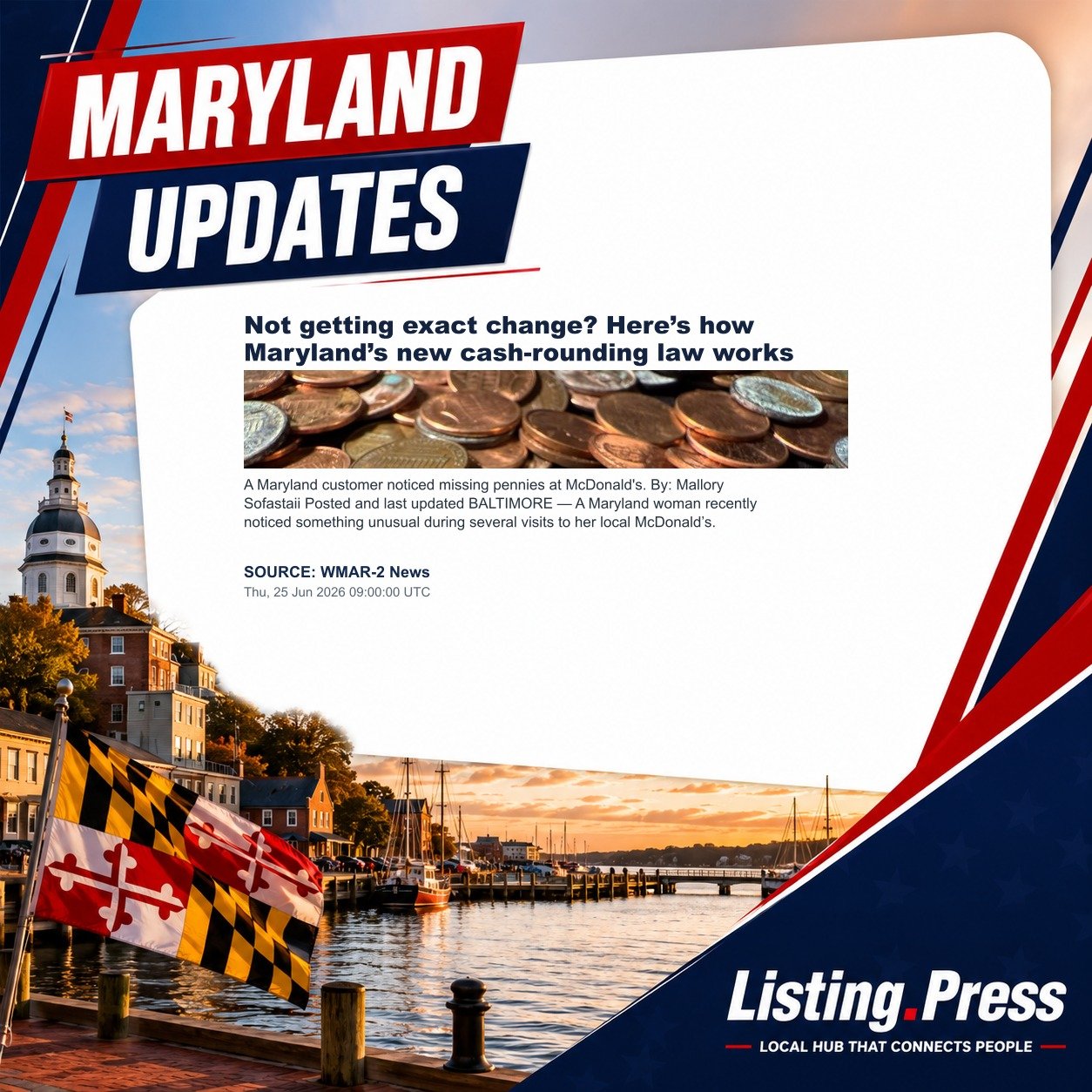 Not getting exact change? Here’s how Maryland’s new cash-rounding law works