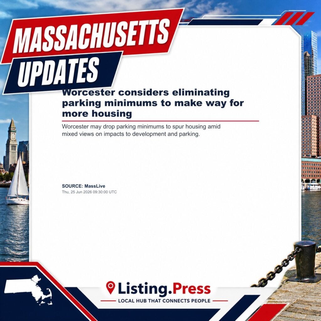 Worcester considers eliminating parking minimums to make way for more housing