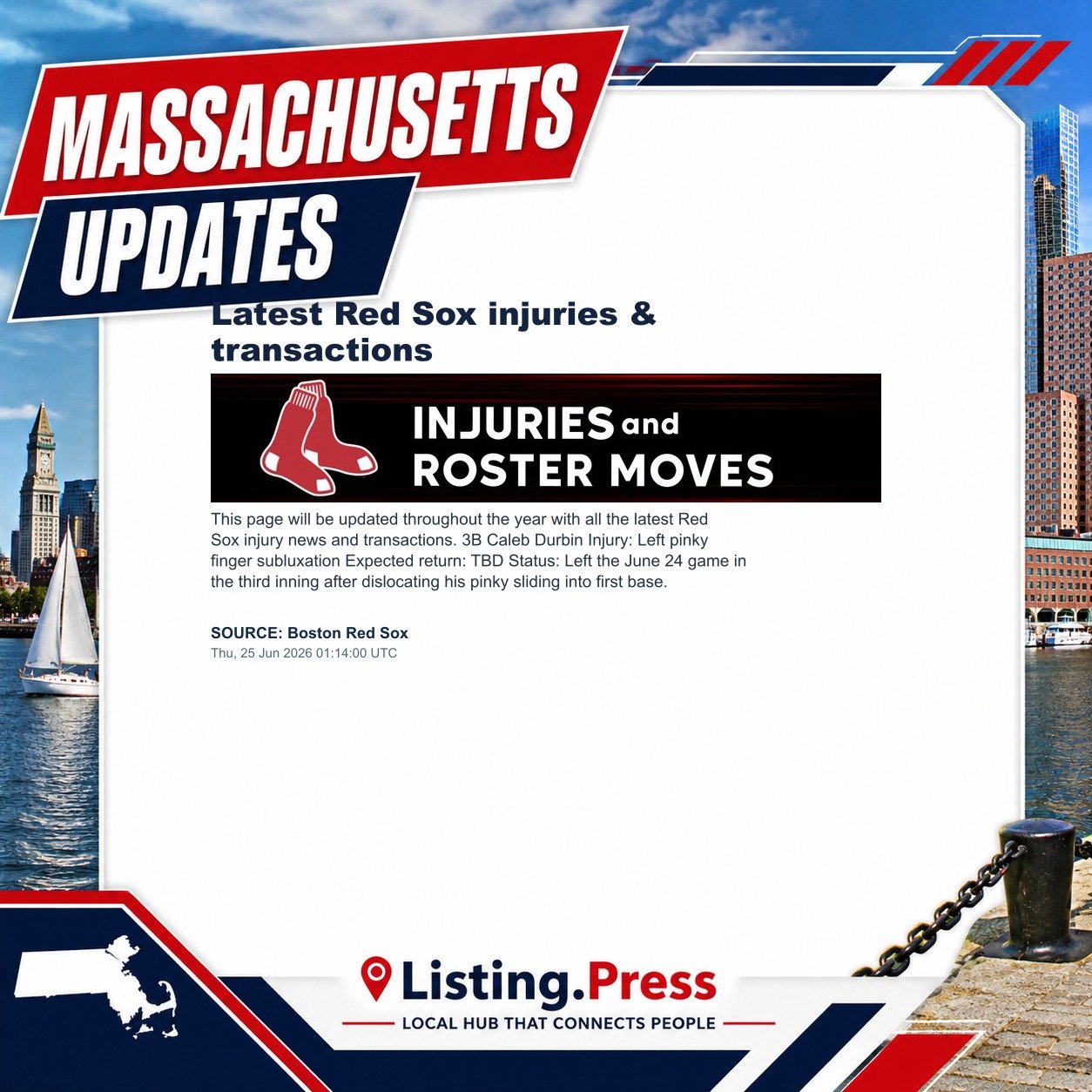 Latest Red Sox injuries & transactions