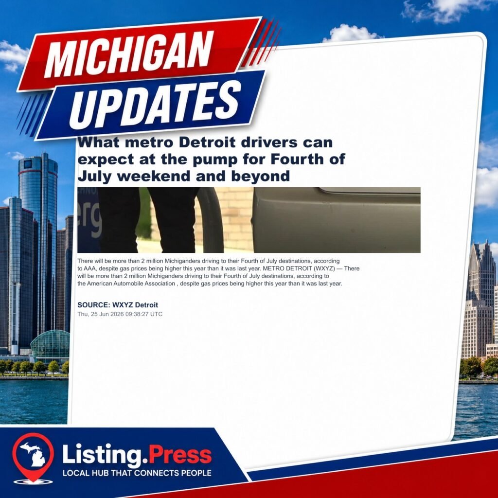 What metro Detroit drivers can expect at the pump for Fourth of July weekend and beyond
