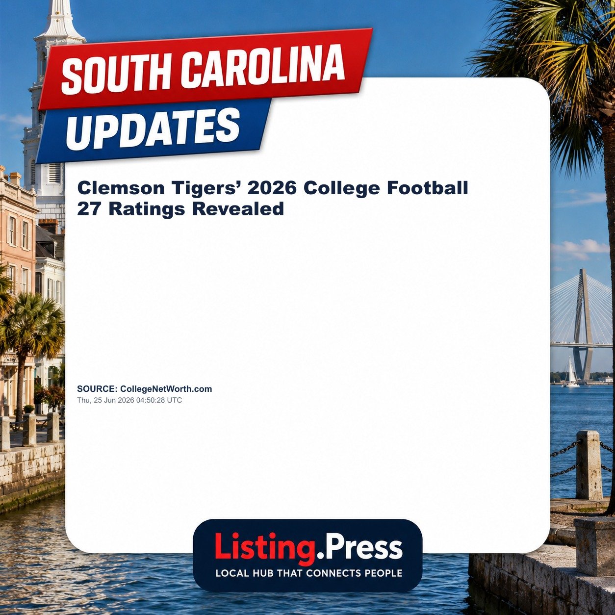 Clemson Tigers’ 2026 College Football 27 Ratings Revealed