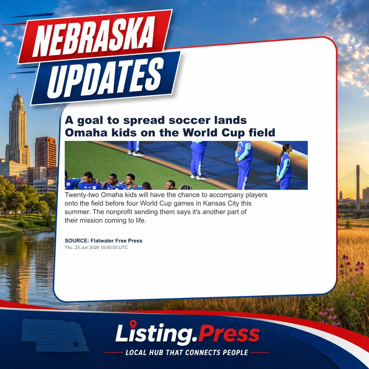 A goal to spread soccer lands Omaha kids on the World Cup field